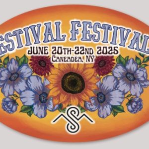 Oval Estival Festival Sticker