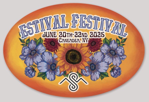 Oval Estival Festival Sticker